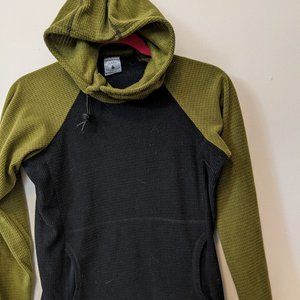 Women's XS Melanzana Hoodie Black and Green